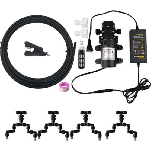 Reptiles Fogger Mist Sprinkler Rainforest Tank 360 Adjustable Aquarium Aquatic Pet Cooling System Connect nforest reptile fogger