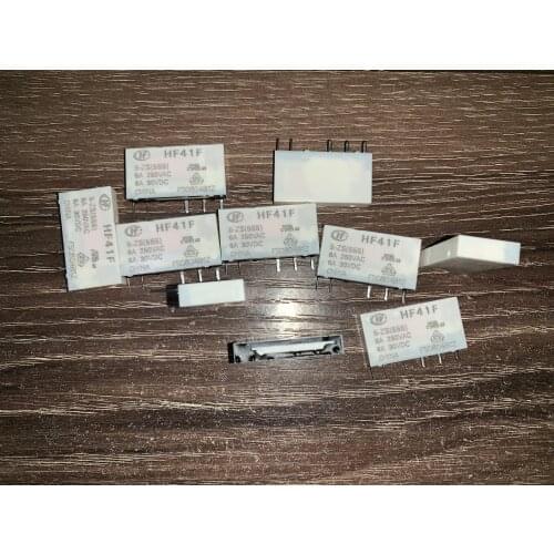Relay HF41F 05-ZS 5 feet open and close 6A 41F-005-ZS 5V HF41F-5-ZS 5VDC HF41F-12-ZS 12VDC HF41F-24-ZS 24VDC