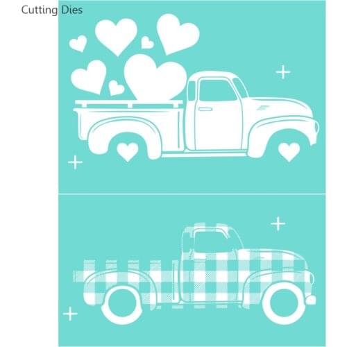 Car Love Self-Adhesive Silk Screen Printing Stencil Mesh Transfers 8.5x11"For T-Shirt Handbags Diy Home Decoration