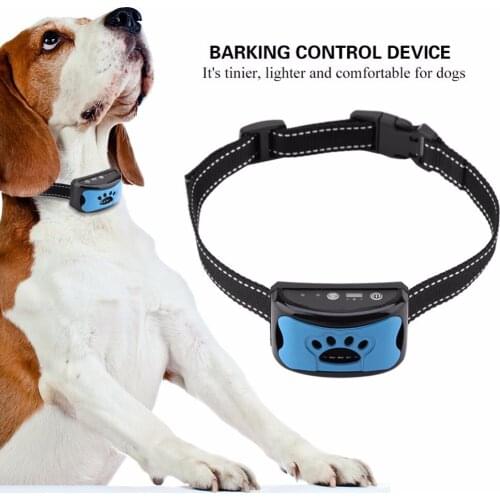 3 Colors USB Electric Ultrasonic Dog Training Collar Dogs Stop Barking Vibration Anti Bark Collar Pet Dog Anti Barking Device