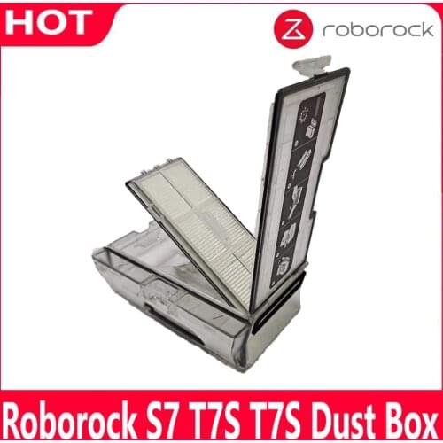 Roborock S7 S70 S75 Dust Box Spare Parts Robot Vacuum Cleaner With Filter Accessroies