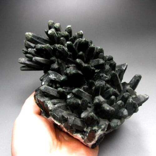 1588g Elestial Prasem Green Quartz Cluster - crystals and stones healing Mineral specimen Home Decor feng shui decoration