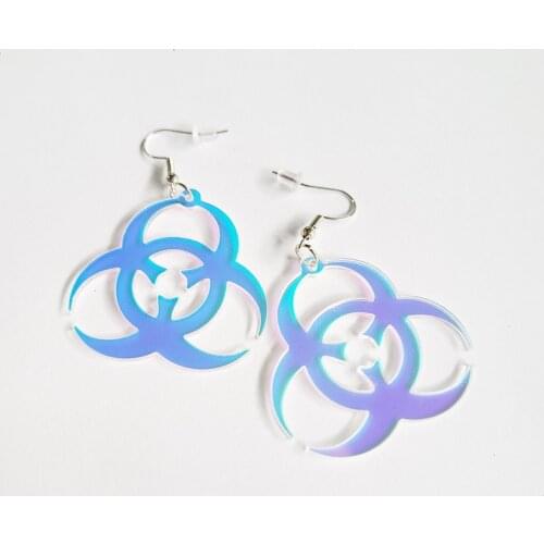 2021 Trend Geometry Hanging Earrings for Women Color Changed Cool Acrylic Pendants Female Earring Statement Creative Jewelry