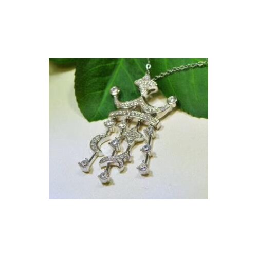 Classic design charm stars moon necklace pendants for women fashion pearl tassel chain necklace 925 Sterling silver jewelry