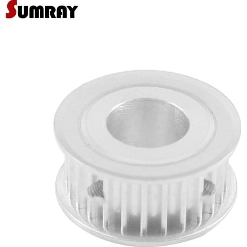 SUMRAY 5M 26T Timing Pulley 8/10/12/15/17/19mm Bore Stepper Motor Pulley 16/21mm Width For Engraving Machine