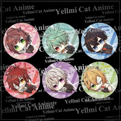 1pc 58mm anime Badges Collar X Malice AMNESIA brooch button pins denim jacket Bagpin decoration