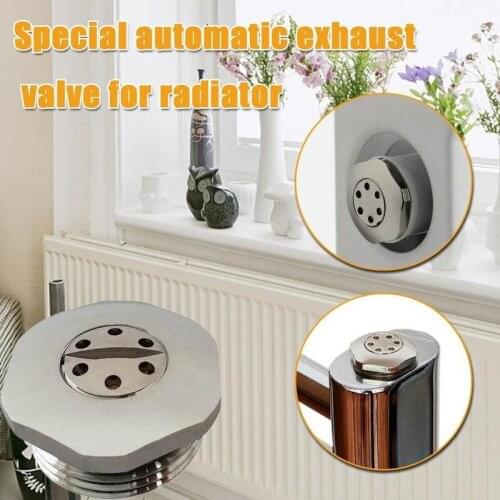 1pc 1/2'' Fully Automatic Air Vent Valve Copper Heating Radiator Heat Dissipating Accessories Radiator Air Vent Valve