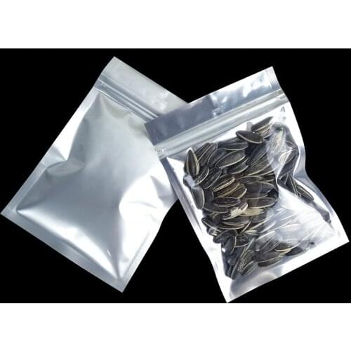 DHL 1000pcs 100*175mm Stand-up Clear Plastic Aluminum Foil Package Packing Mylar Bag Self Sealing ZIpper Zip Lock Packaging Bag