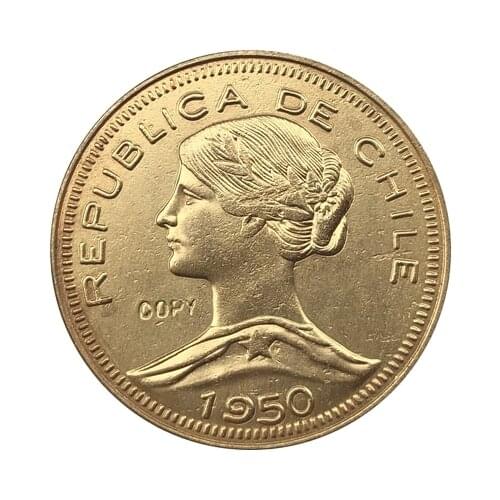 1950 Chile 100 Pesos COIN COPY 31MM
