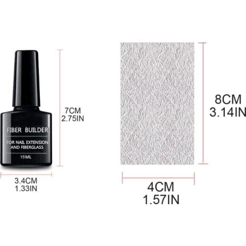 2021 New 1 Set Nail Extension Glue + 10/20 pcs Extension Fiberglass Nail Art Tools