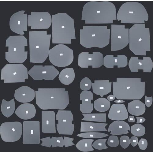 39Pcs Clear Plastic Patchwork Templates For Embroidery Painting Sewing DIY Handmade Craft Tools Mixed 39 Styles Pattern