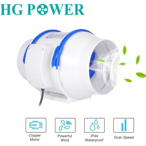 5inch Silent home inline fan strong ventilation fan ducted ducting extractor exhaust fan for home bathroom kitchen toilet fans