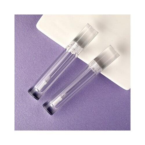 6ml Empty Transparent Lipgloss Containers Tubes Round Clear Cosmetic Lipgloss Tube Packaging Lip Gloss Tubes with Wand