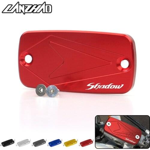 Motorcycle CNC Aluminum Front Brake Reservoir Fluid Tank Cover Oil Cup Cap for Honda Shadow VT 400 600 750 1100 VT400 VT600 1300