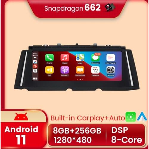 Navifly 8G+256G Snapdragon 662 Auto gps nagation car dvd multimedia player For BMW 7 Series F01 F02 CIC NBT carplay DSP 4G