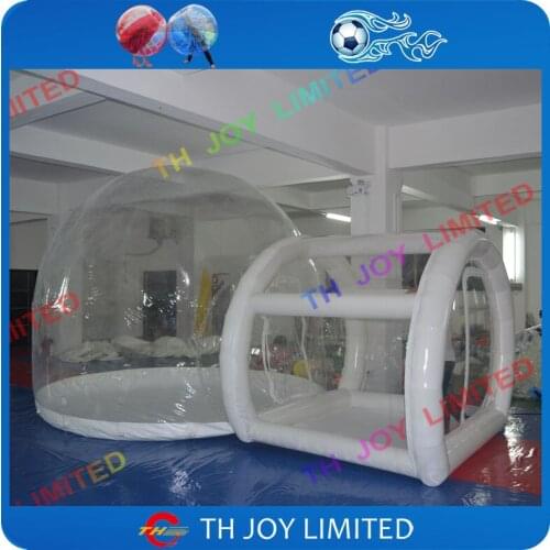 Free shpping to door!inflatable transparent bubble camping tent,inflatable lawn bubble tent, inflatable bubble dome camping tent