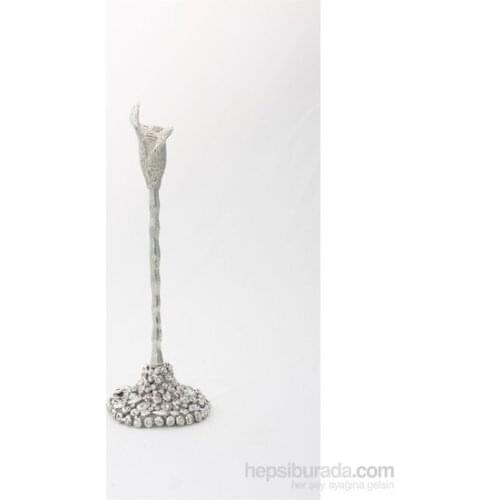 Casa Di Mona Silver candlestick Small candle and candlestick свеча и подсвечник vela y candelero