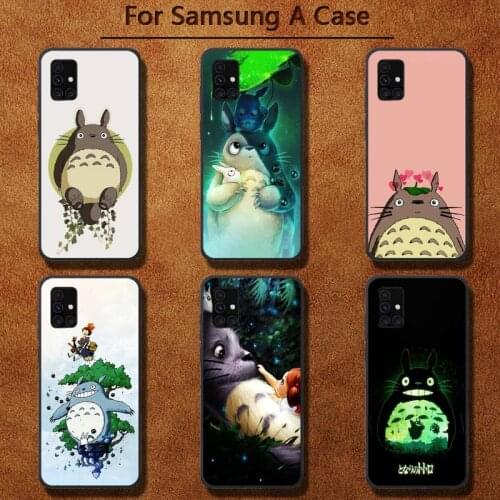 Cute Totoro Spirited Away Ghibli Miyazaki Anime Phone Cases for Samsung A91 01 10S 11 20 21 31 40 50 70 71 80 A2 CORE A10