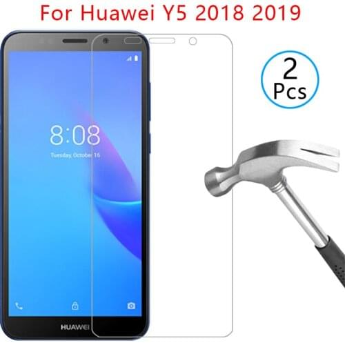 Case for huawei y5 2019 y 5 lite prime 2018 cover screen protector tempered glass on y52018 y52019 5y protective phone coque bag