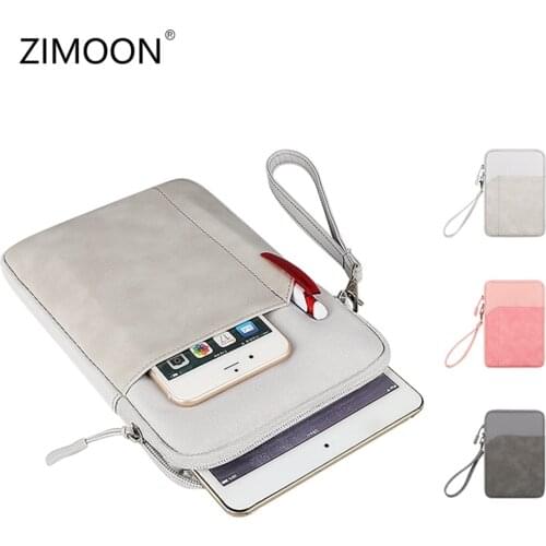 Tablet Sleeve Bag for iPad Air Pro Mini Double Layer 8/10/11 inch Tablet Protective Case with Strap Tablet Liner Bag Pocket