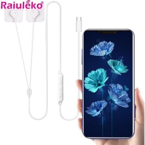 Tens Body Massager EMS Muscle Stimulator Phone Connection Acupuncture Back Neck Physiotherapy Machine Therapy Electric Massage