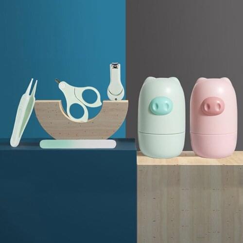 Baby Nail Clipper Set Healthcare Trimmer Children Safe Portable Nail Tweezer Scissors File Baby Hygiene Kits Prevent Hand Injury