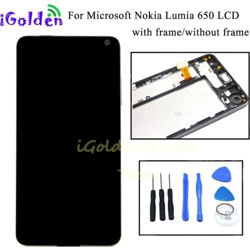 For Nokia Lumia 650 RM-1152 RM-1154 RM-1109 RM-1113 LCD Display+Touch Screen Digitizer Assembly+Frame Replacement Parts for 650
