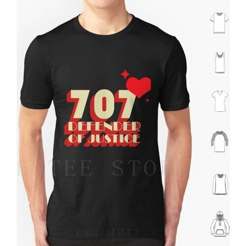 707 Of Justice T Shirt Cotton Men DIY Print 707 Of Justice Mystic Messenger Luciel Yoosung Jaehee Kang Zen Rfa Rika V Mysme