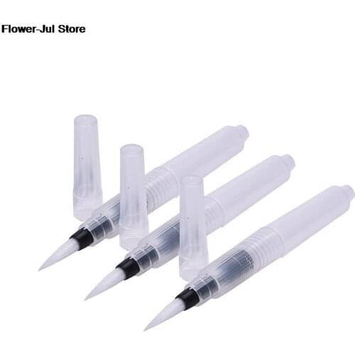 3 Pcs Portable Painting Brush Watercolor Brush Pencil Soft Watercolor Brush Pen for Beginner Painting Drawing Art Supplies