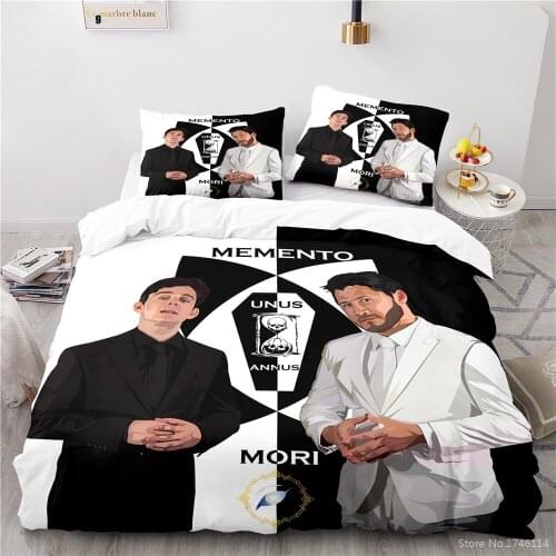 Unus Annus TV Series 3D Cartoon Printed Bedding Set Duvet Cover & Pillowcase Set Comforter Cover Set Bedclothes for Home Bedroom