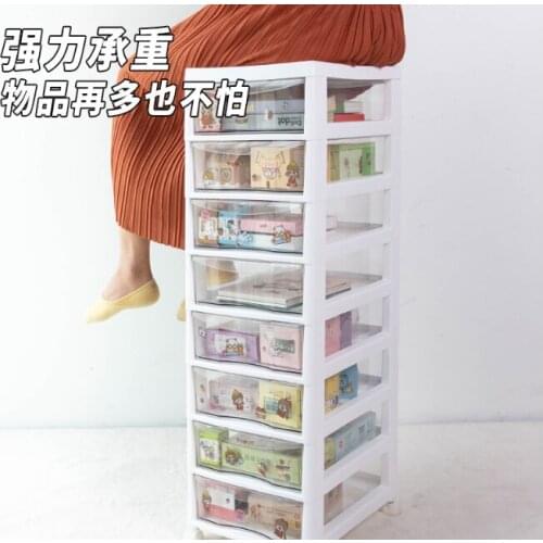 Creative and simple waterproof and dust-proof high super bearing classified multi-functional mobile storage cabinet J06