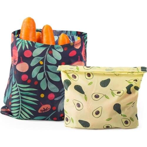 Beeswax wrap Fresh-Keeping Bag Cloth Reusable Kitchen Fruit Food Vegetable Safety Eco-Friendly Storage Bags Customizable