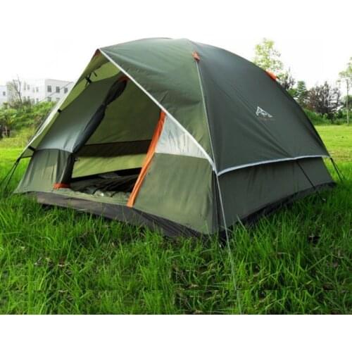 Waterproof Camping Hiking Fishing Tent Separated Dual Layer Travel Tent 4 Season Anti UV Beach Tent for 3-4 Person Family