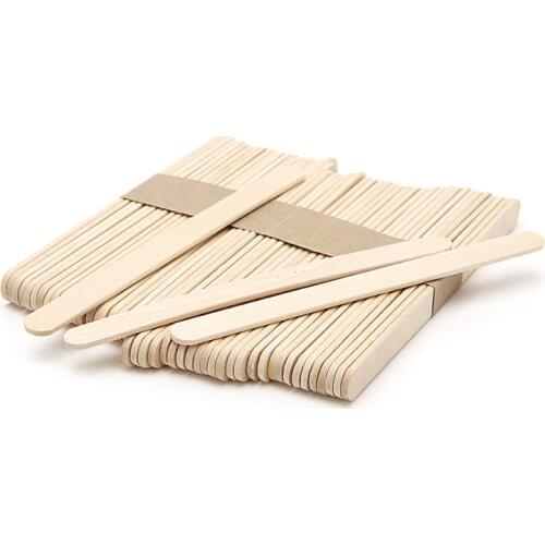 50Pcs DIY Ice Cream Stick Wooden Kids Hand Crafts Art Cake Making Children Gift AXYC