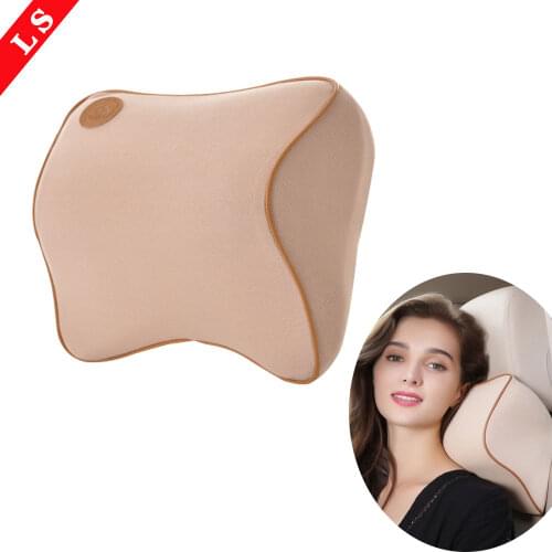 LONGSHI 2019new arrival car Space memory cotton neck pillows single headrest fit for most cars filled fiber universal car pillow