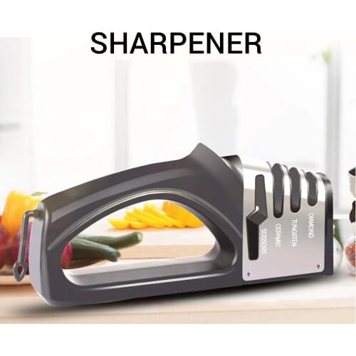 Professional Knife Sharpene Kitchen Household Hand-held Diamond Sharpening Knife Sharpening Stone Multifunctional Non-electric