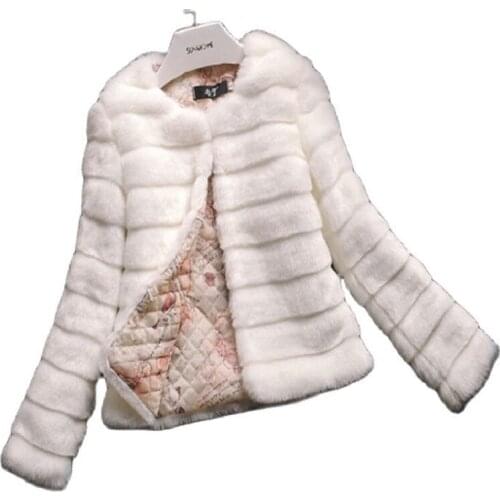 S-6XL Europe and United States New Fashion Autumn and Winter Clothes Women Imitation Otter Rabbit Fur Coat