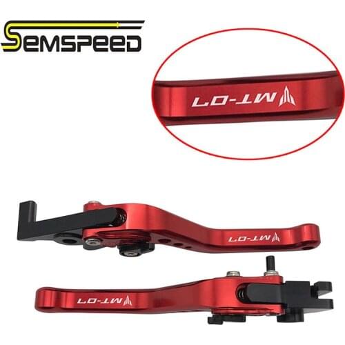 With logo MT-07 Short Levers For YAMAHA MT07 MT 07 FZ-07 2014-2016 2017 2018 Motorcycle Accessories Short Brake Clutch Levers