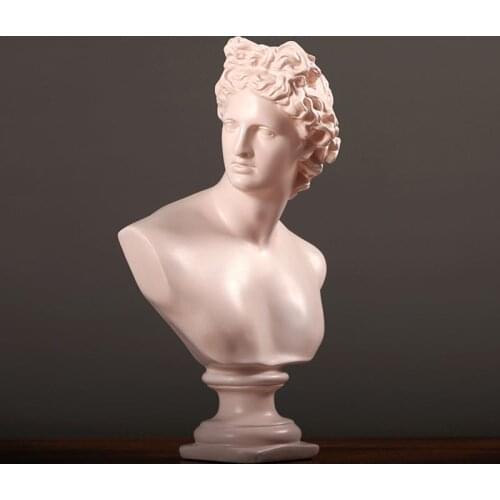 David Venus Bust Statue Michelangelo Buonarroti Resin Craftwork Roman Mythology Office Hotel Living Room Decoration Gift L1759
