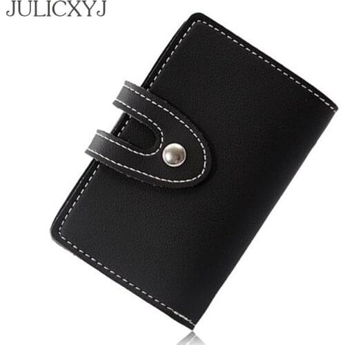 Women Men Female 26 Bits Card Bags Passport Cover Hasp ID Credit Bank Business Cards Holder Case Organizer Drivers License 2018