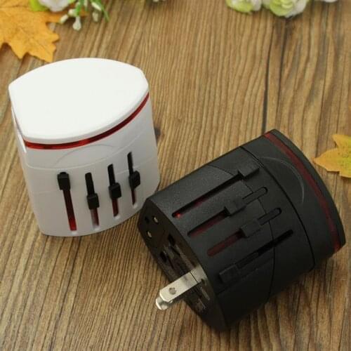 2USB Convinien All in One Universal World Travel Charger Adapter Plug AC Converter to US/UK/AU/EU Plug Socket International