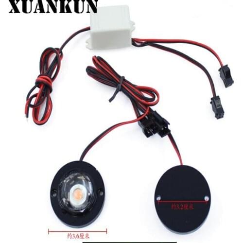 XUANKUN Motorcycle Refit 12V One Pull Two Flash