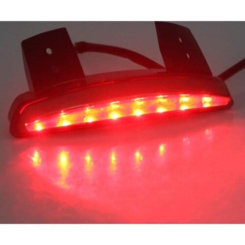 Motorcycle Rear Fender Tailing Edge Red LED Brake Tail light For Harley Sportster XL 883 1200 Cafe Racer Forty-Eight 2010-2014