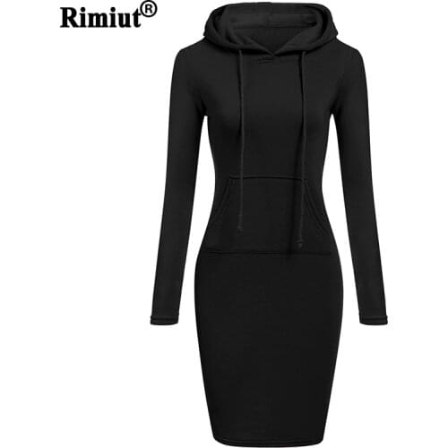 Rimiut Hoodied Casual Women Autumn Winter Pullovers Hoodies Fashion Sweatshirt Long Sleeve Jumper Hooded Hoodie Dress S-2XL Plus