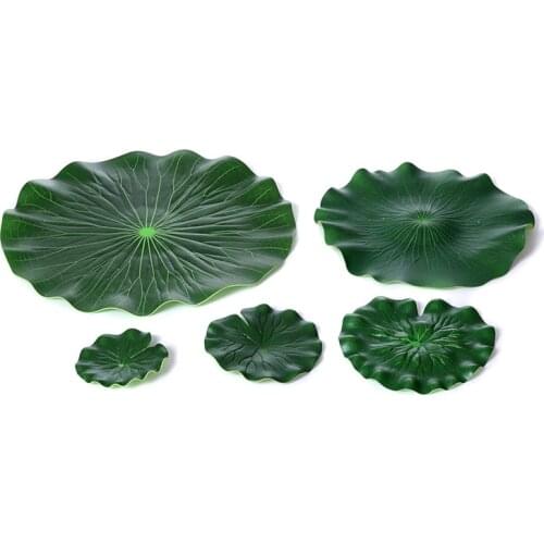 1 set of simulation lotus leaf EVA table mat non-slip table decoration pad waterproof kitchen tableware placemat