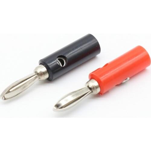 4pcs/lot 4mm Gold plated high quality speaker banana connector horn Speakers banana plug