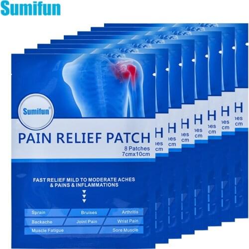 64pcs Sumifun Pain Relief Patch Muscle Joint Wrist Ache Analgesic Bruises Stress Relaxation Herbal Medical Plaster Dropshipping