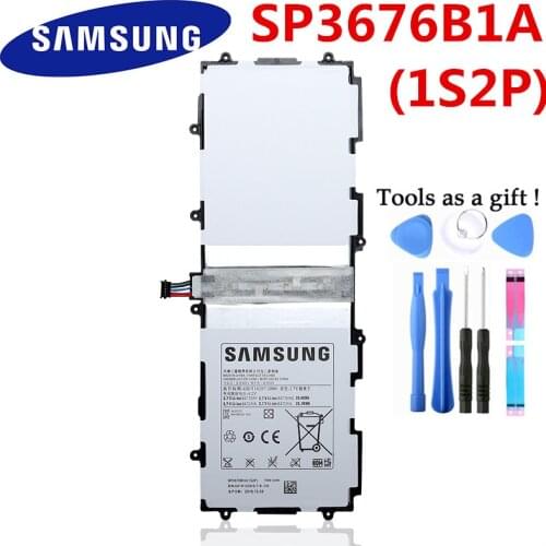 SAMSUNG SP3676B1A For Samsung Galaxy Tab Note 10.1 N8000 N8010 N8020 P7510 P7500 Tablet 7000mAh Original Spare Battery +Tools
