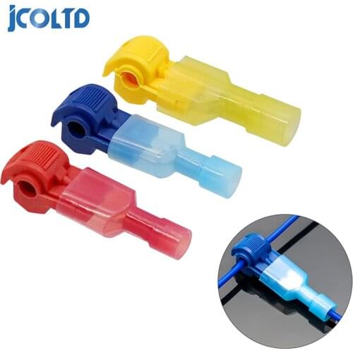 Quick Electrical Cable Connectors Snap Splice Lock Wire Terminals Crimp