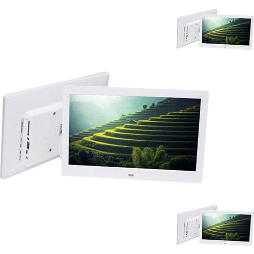 10.1 Inch HD Digital Picture Frame 1024X600 Music Video Clock Calendar Display Electronic Album Photo White